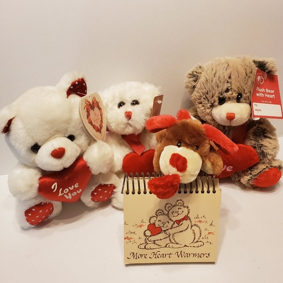 🧸💝📅🗓  Valentine's Day Bears & dog w/ Calendar - Picture 1 of 8